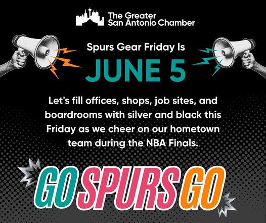 Greater San Antonio Chamber Proclaims June 5 “Spurs Gear Friday,” Rallying Regional Businesses Behind NBA Finals Run